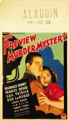 The Preview Murder Mystery movie poster (1936) wood print