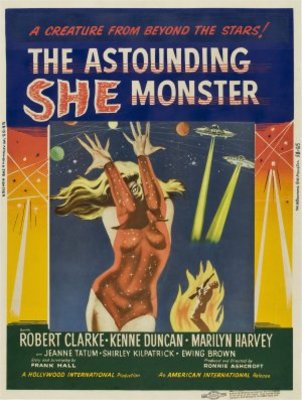The Astounding She-Monster movie poster (1957) mouse pad