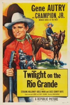 Twilight on the Rio Grande movie poster (1947) metal framed poster