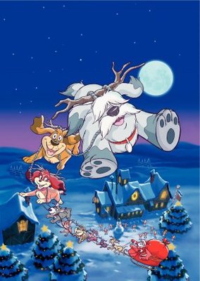 Nine Dog Christmas movie poster (2001) wooden framed poster