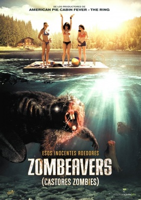 Zombeavers movie poster (2013) wooden framed poster