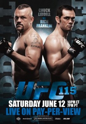 UFC 115: Liddell vs. Franklin movie poster (2010) Mouse Pad MOV_b7b19208