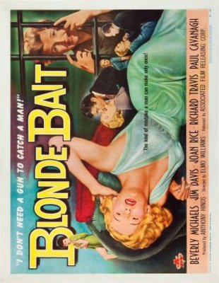 Blonde Bait movie poster (1956) wood print