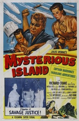 Mysterious Island movie poster (1951) wooden framed poster