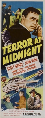 Terror at Midnight movie poster (1956) wooden framed poster