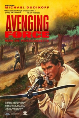 Avenging Force movie poster (1986) metal framed poster