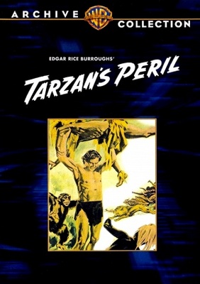 Tarzan's Peril movie poster (1951) metal framed poster