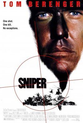 Sniper movie poster (1993) metal framed poster