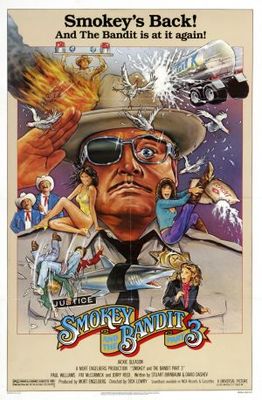 Smokey and the Bandit Part 3 movie poster (1983) poster with hanger
