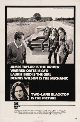 Two-Lane Blacktop movie poster (1971) metal framed poster
