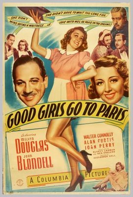 Good Girls Go to Paris movie poster (1939) pillow