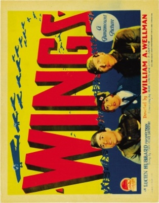 Wings movie poster (1927) wood print