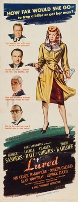 Lured movie poster (1947) hoodie