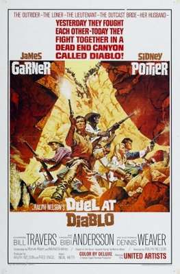 Duel at Diablo movie poster (1966) wooden framed poster