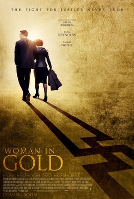 Woman in Gold movie poster (2015) wood print