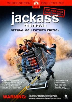 Jackass: The Movie movie poster (2002) wood print