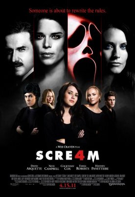 Scream 4 movie poster (2011) Stickers MOV_b9b3fac8