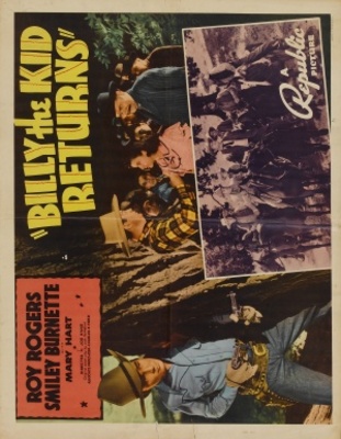 Billy the Kid Returns movie poster (1938) metal framed poster
