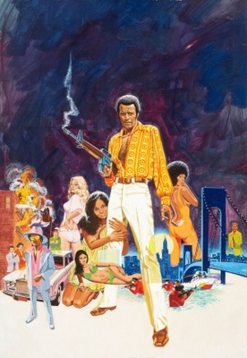Hell Up in Harlem movie poster (1973) wooden framed poster