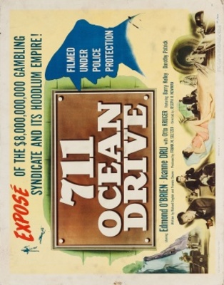 711 Ocean Drive movie poster (1950) sweatshirt