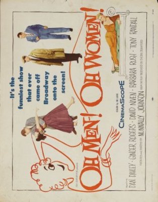 Oh, Men! Oh, Women! movie poster (1957) metal framed poster