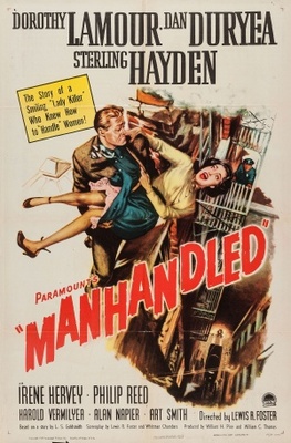 Manhandled movie poster (1949) mouse pad