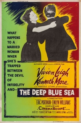 The Deep Blue Sea movie poster (1955) pillow