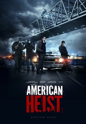 American Heist movie poster (2014) wood print