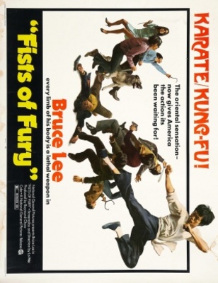 Jing wu men movie poster (1972) wood print