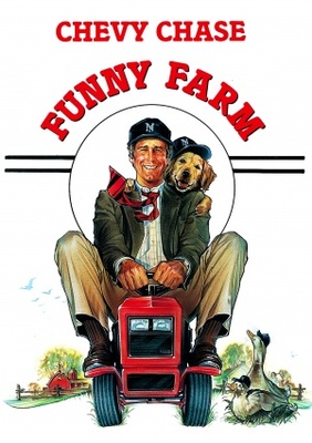 Funny Farm movie poster (1988) canvas poster