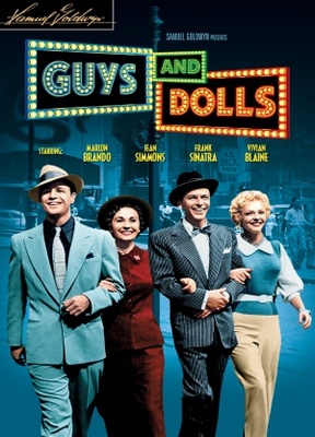 Guys and Dolls movie poster (1955) wooden framed poster