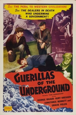 Paris Underground movie poster (1945) pillow