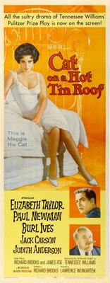 Cat on a Hot Tin Roof movie poster (1958) canvas poster
