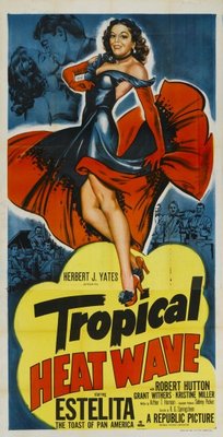 Tropical Heat Wave movie poster (1952) wood print