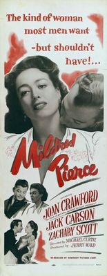 Mildred Pierce movie poster (1945) wood print