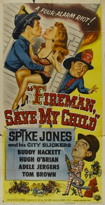 Fireman Save My Child movie poster (1954) metal framed poster