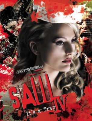 Saw IV movie poster (2007) wooden framed poster