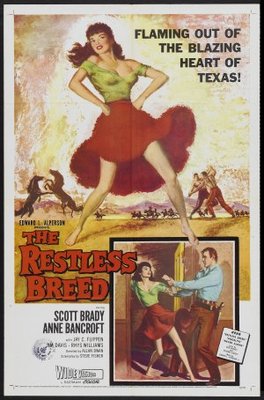 The Restless Breed movie poster (1957) canvas poster