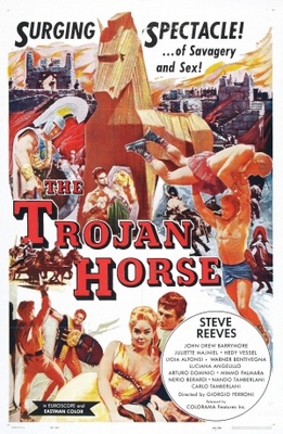 La guerra di Troia movie poster (1961) poster with hanger