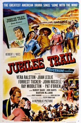 Jubilee Trail movie poster (1954) metal framed poster