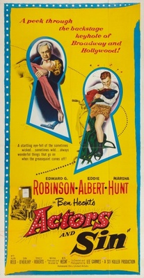 Actor's and Sin movie poster (1952) metal framed poster
