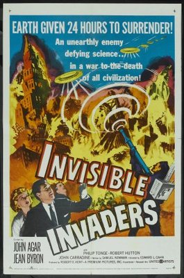 Invisible Invaders movie poster (1959) poster with hanger