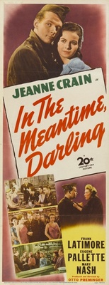 In the Meantime, Darling movie poster (1944) poster with hanger