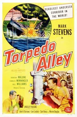 Torpedo Alley movie poster (1953) metal framed poster