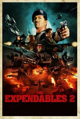 The Expendables 2 movie poster (2012) wood print