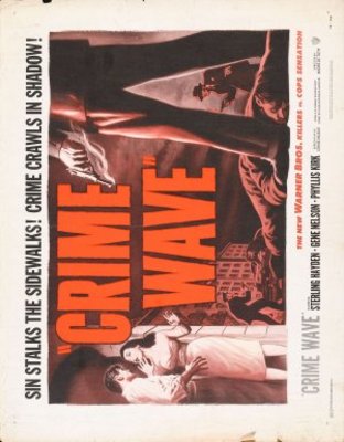 Crime Wave movie poster (1954) wood print