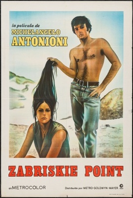 Zabriskie Point movie poster (1970) wood print