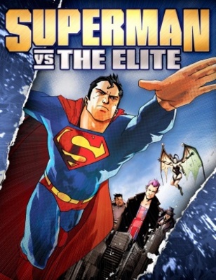 Superman vs. The Elite movie poster (2012) wood print