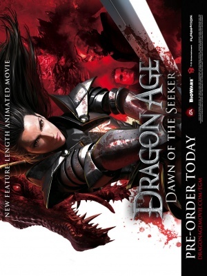 Dragon Age: Dawn of the Seeker movie poster (2012) tote bag