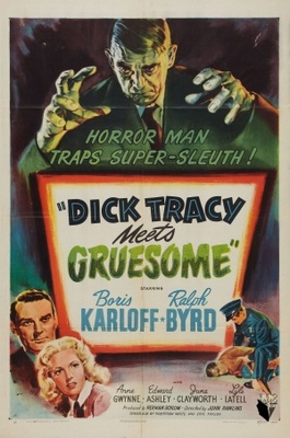 Dick Tracy Meets Gruesome movie poster (1947) canvas poster